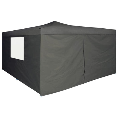 Folding Gazebo with 4 Sidewalls 5x5 m Anthracite