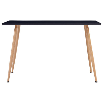 Dining Table Black & Oak MDF