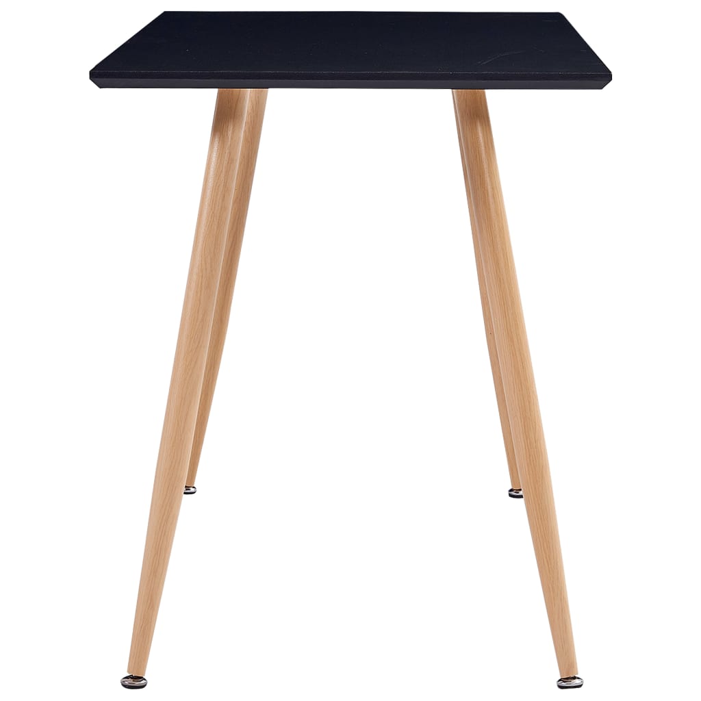 Dining Table Black & Oak MDF