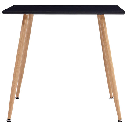 Dining Table Black and Oak  MDF