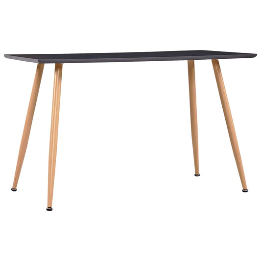 Dining Table Grey & Oak MDF