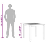 Acacia Wood Garden Table 85x85cm Square | HomeAndLiving