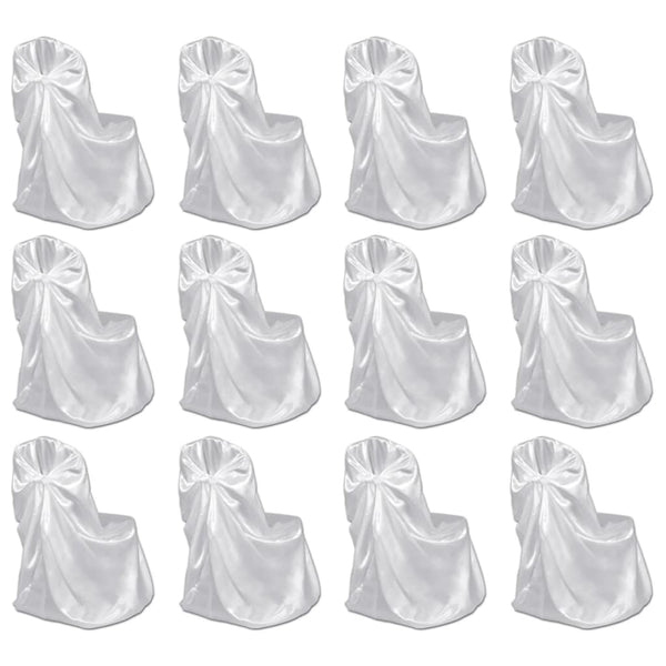  Chair Cover for Wedding Banquet 12 pcs White