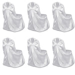 Chair Cover for Wedding Banquet 12 pcs White