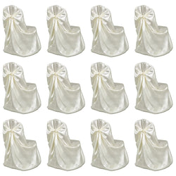 Chair Cover for Wedding Banquet 12 pcs Cream
