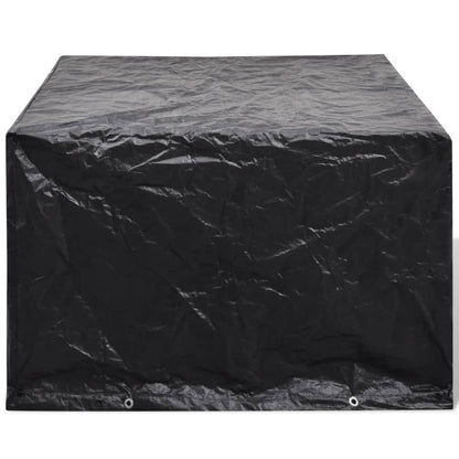 2 pcs Garden Furniture Covers 4 Person Poly Rattan Set 8 Eyelets