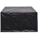 Garden Furniture Covers 2 pcs 6 Person Poly Rattan Set 8 Eyelets