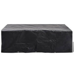 Garden Furniture Covers 2 pcs 8 Person Poly Rattan Set 10 Eyelets