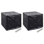 Garden Water Tank Covers 2 pcs 8 Eyelets