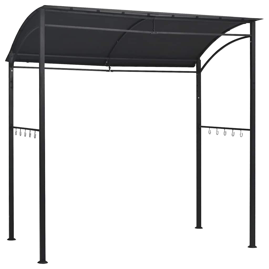 BBQ Gazebo 215x150x220cm Anthracite Steel | HomeAndLiving