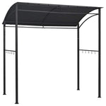 BBQ Gazebo 215x150x220cm Anthracite Steel | HomeAndLiving