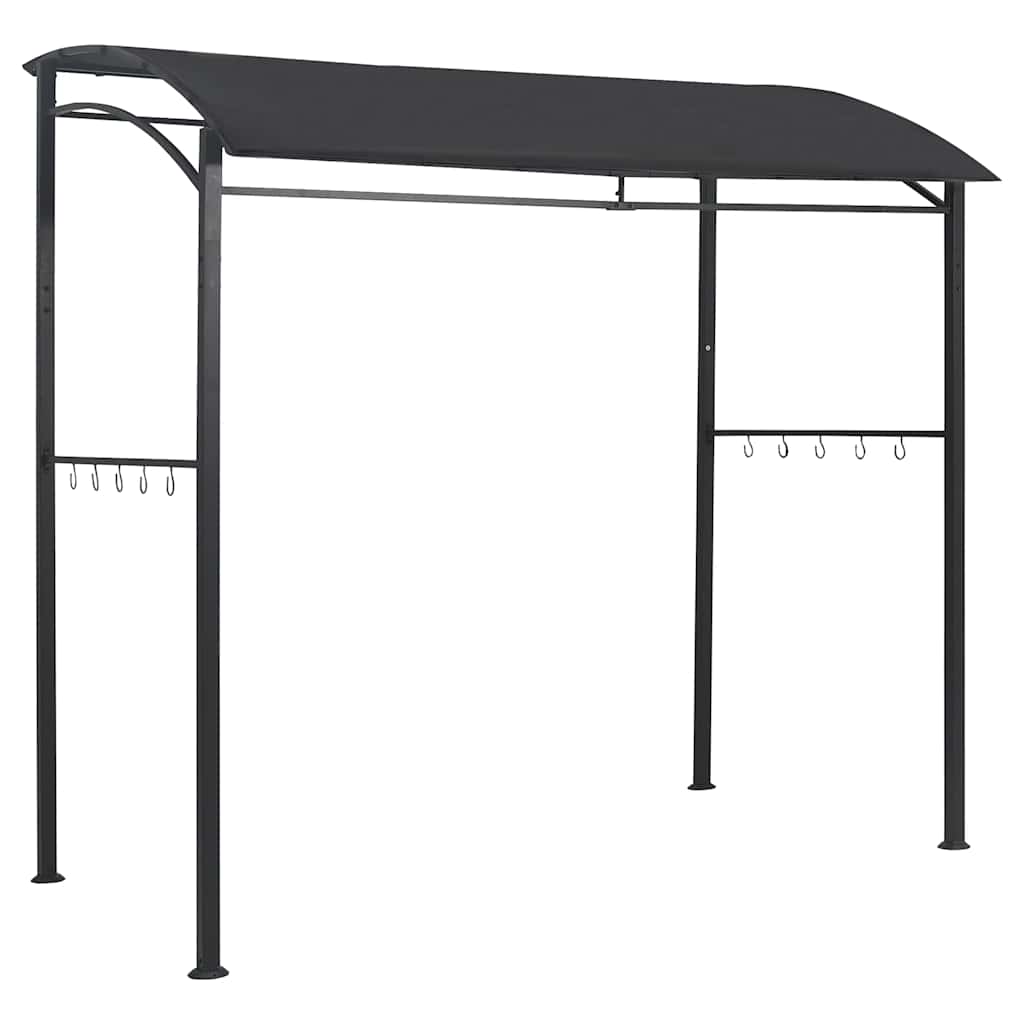 BBQ Gazebo 215x150x220cm Anthracite Steel | HomeAndLiving