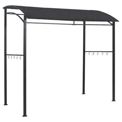 BBQ Gazebo 215x150x220cm Anthracite Steel | HomeAndLiving