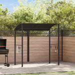 BBQ Gazebo 215x150x220cm Anthracite Steel | HomeAndLiving