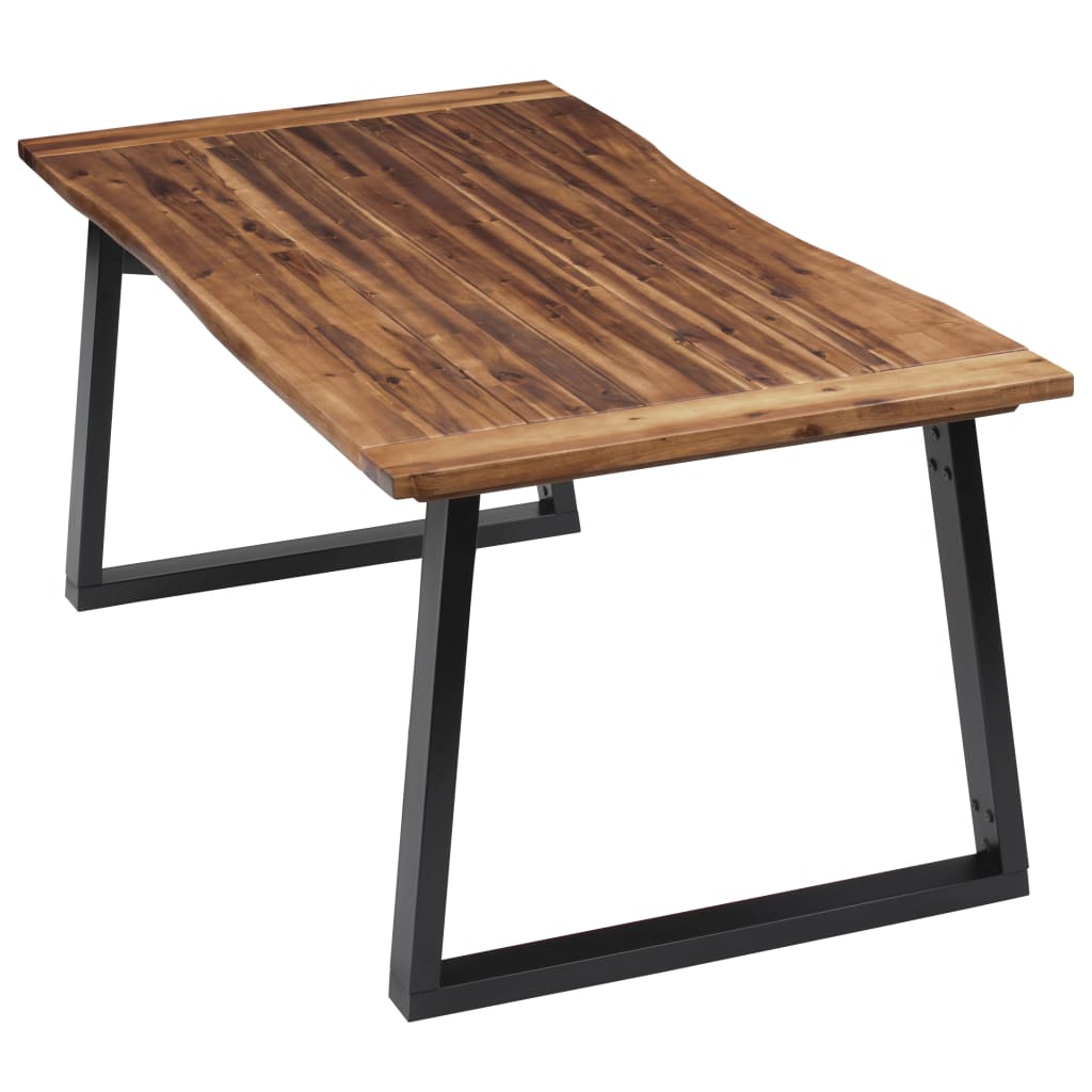 Dining Table Solid Acacia Wood - 180×90×75cm