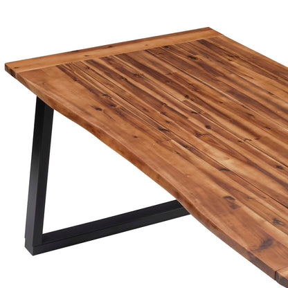 Dining Table Solid Acacia Wood - 180×90×75cm