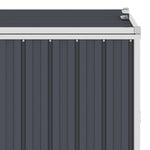 Double Garbage Bin Shed Anthracite Steel