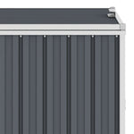 Triple Garbage Bin Shed Grey Steel