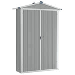 Galvanised Steel Garden Shed 116x175cm | HomeAndLiving