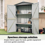 Galvanised Steel Garden Shed 116x175cm | HomeAndLiving