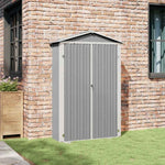 Galvanised Steel Garden Shed 116x175cm | HomeAndLiving