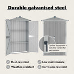 Galvanised Steel Garden Shed 116x175cm | HomeAndLiving
