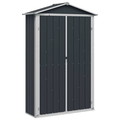 Steel Garden Shed Anthracite 116x45x175cm | HomeAndLiving