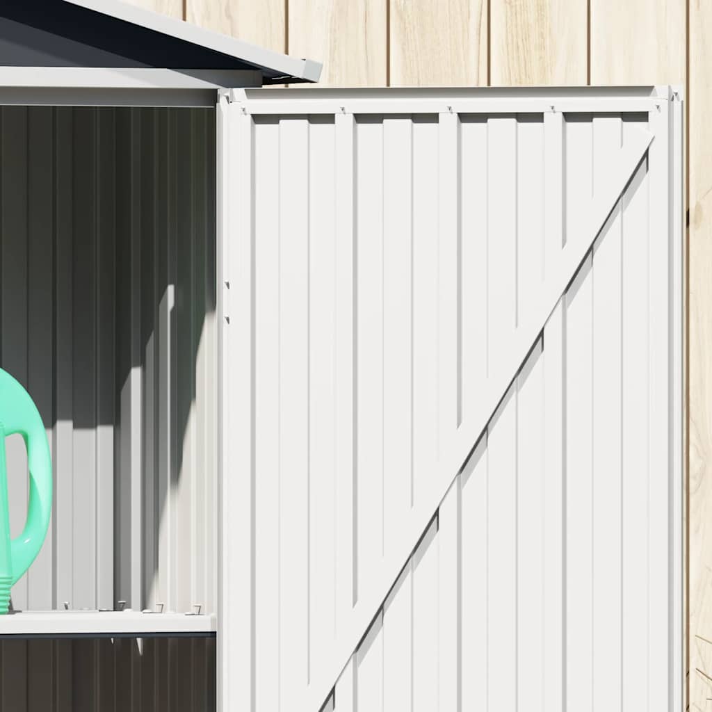 Steel Garden Shed Anthracite 116x45x175cm | HomeAndLiving