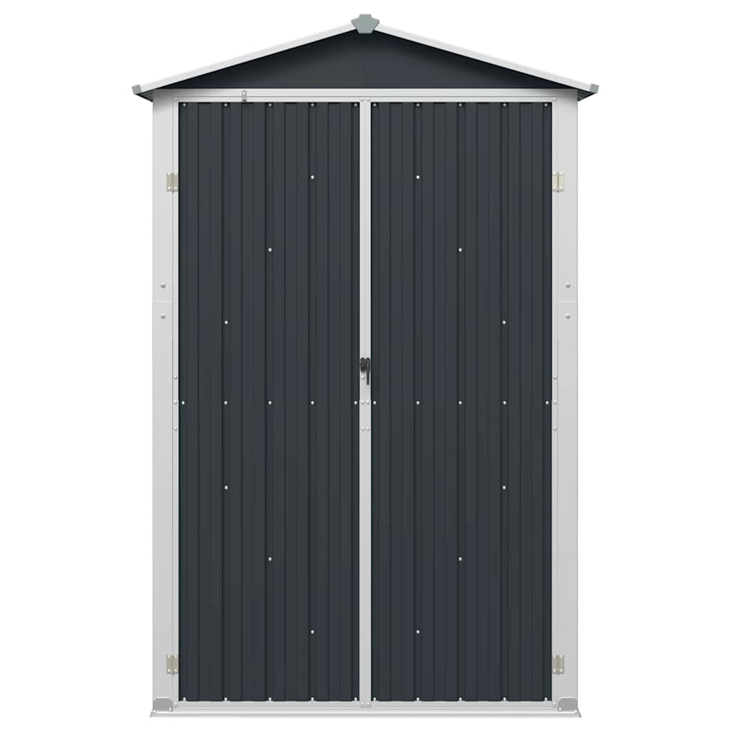 Steel Garden Shed Anthracite 116x45x175cm | HomeAndLiving