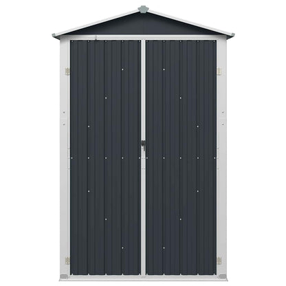 Steel Garden Shed Anthracite 116x45x175cm | HomeAndLiving