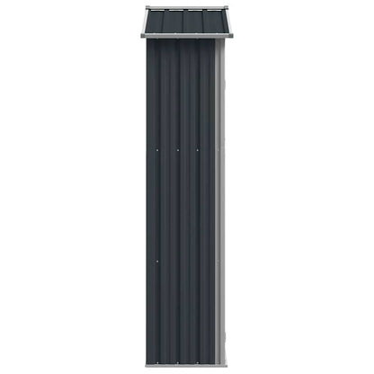Steel Garden Shed Anthracite 116x45x175cm | HomeAndLiving