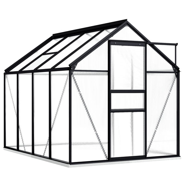  Greenhouse with Base Frame Anthracite Aluminium