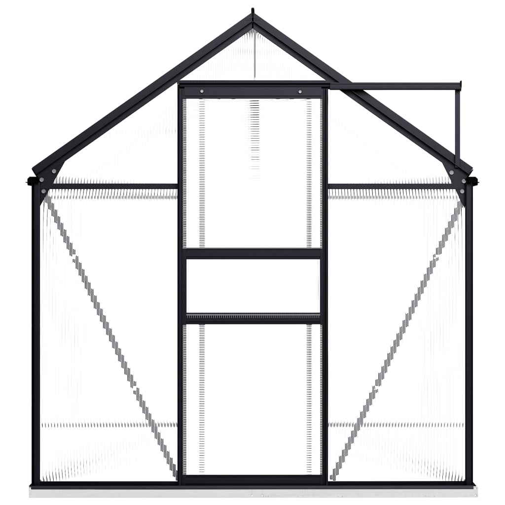 Greenhouse with Base Frame Anthracite Aluminium