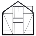 Greenhouse with Base Frame Anthracite Aluminium