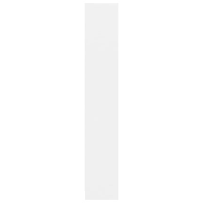 4-Tier Book Cabinet White, Chipboard
