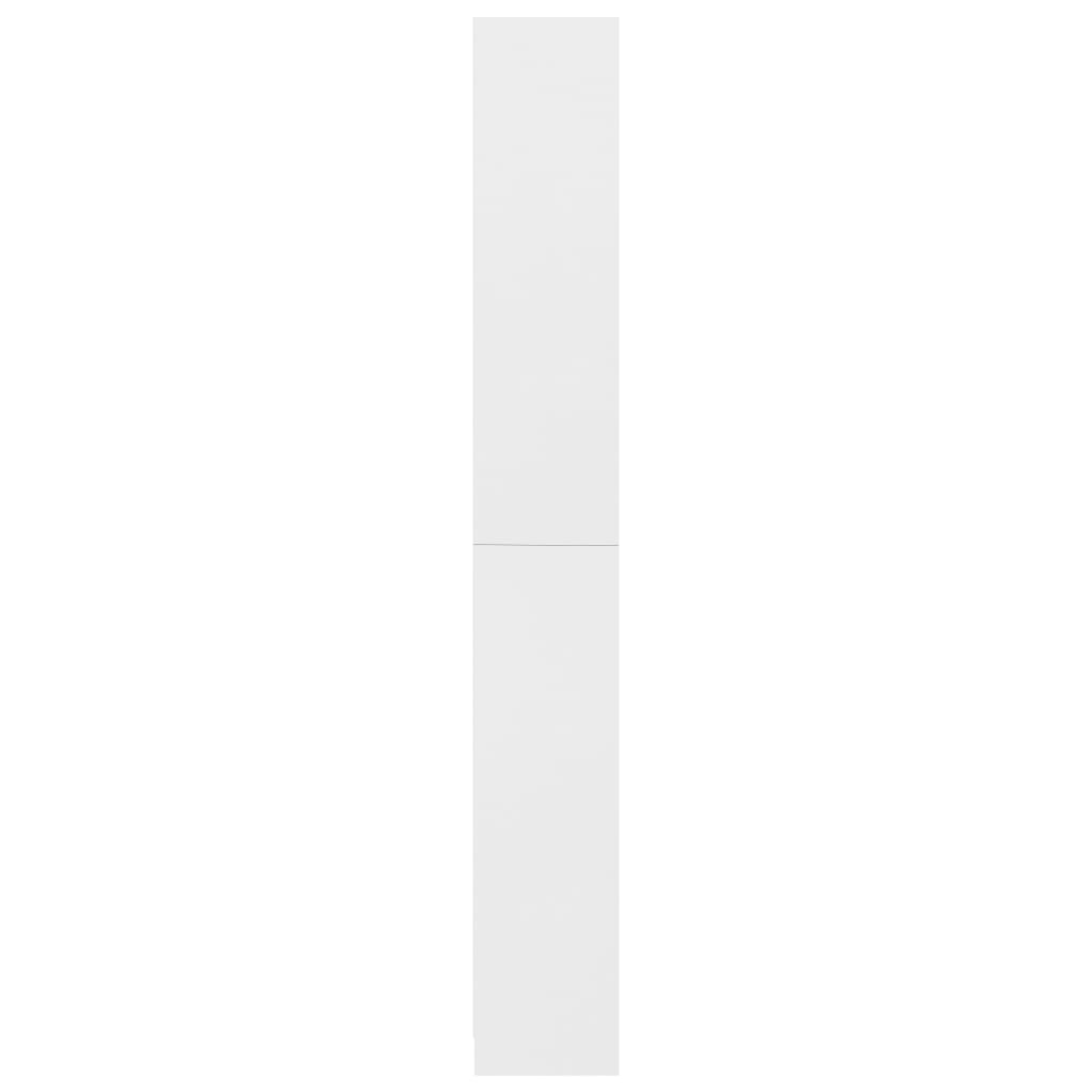 5-Tier Book Cabinet White 80x24x175 cm Chipboard