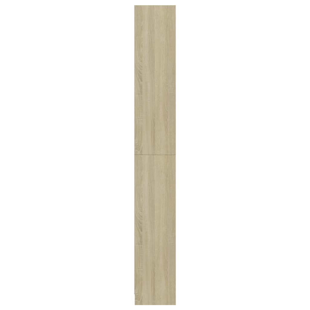 5-Tier Book Cabinet Sonoma Oak 80x24x175 cm Chipboard