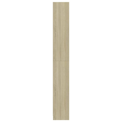 5-Tier Book Cabinet Sonoma Oak 80x24x175 cm Chipboard