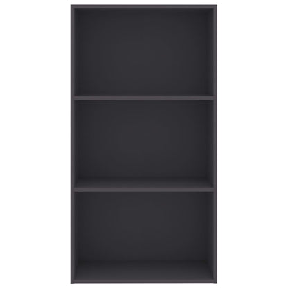 3-Tier Book Cabinet Grey Chipboard