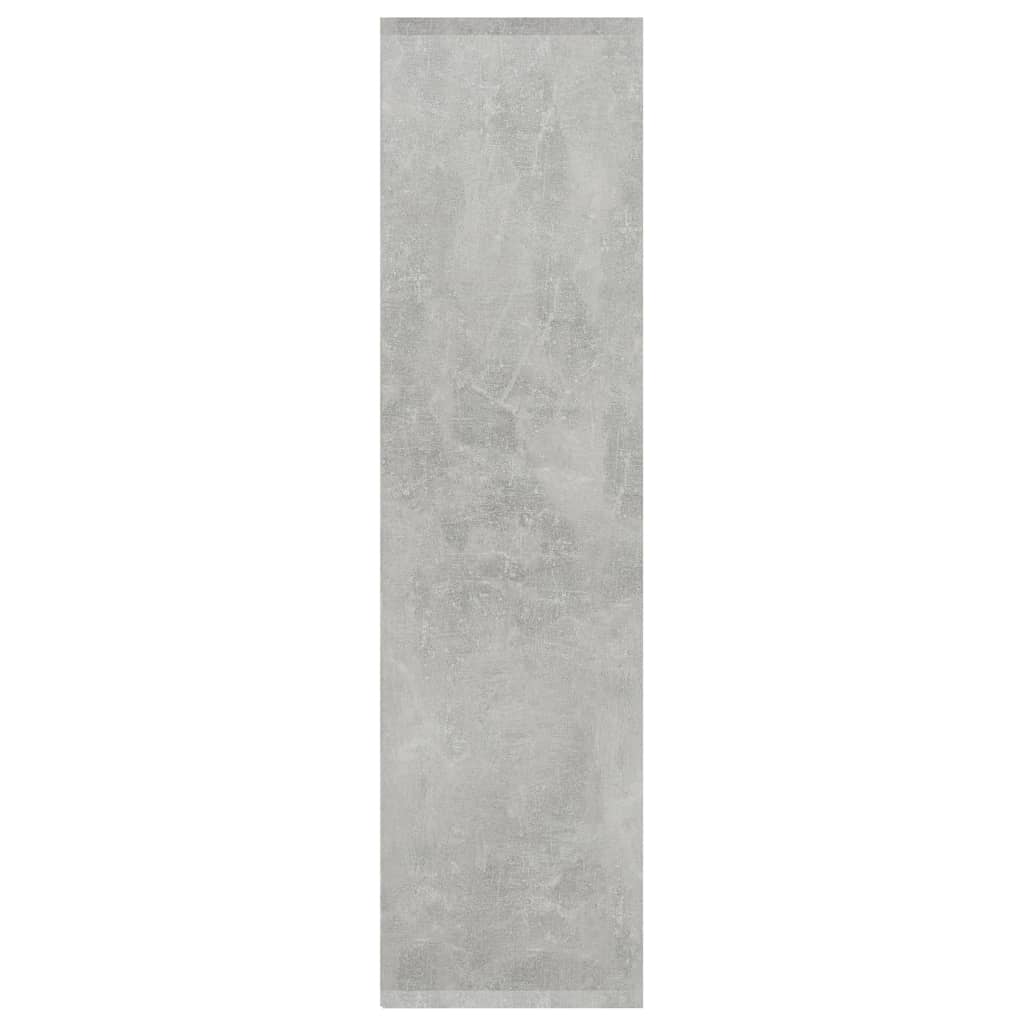 3-Tier Book Cabinet Concrete Grey Chipboard