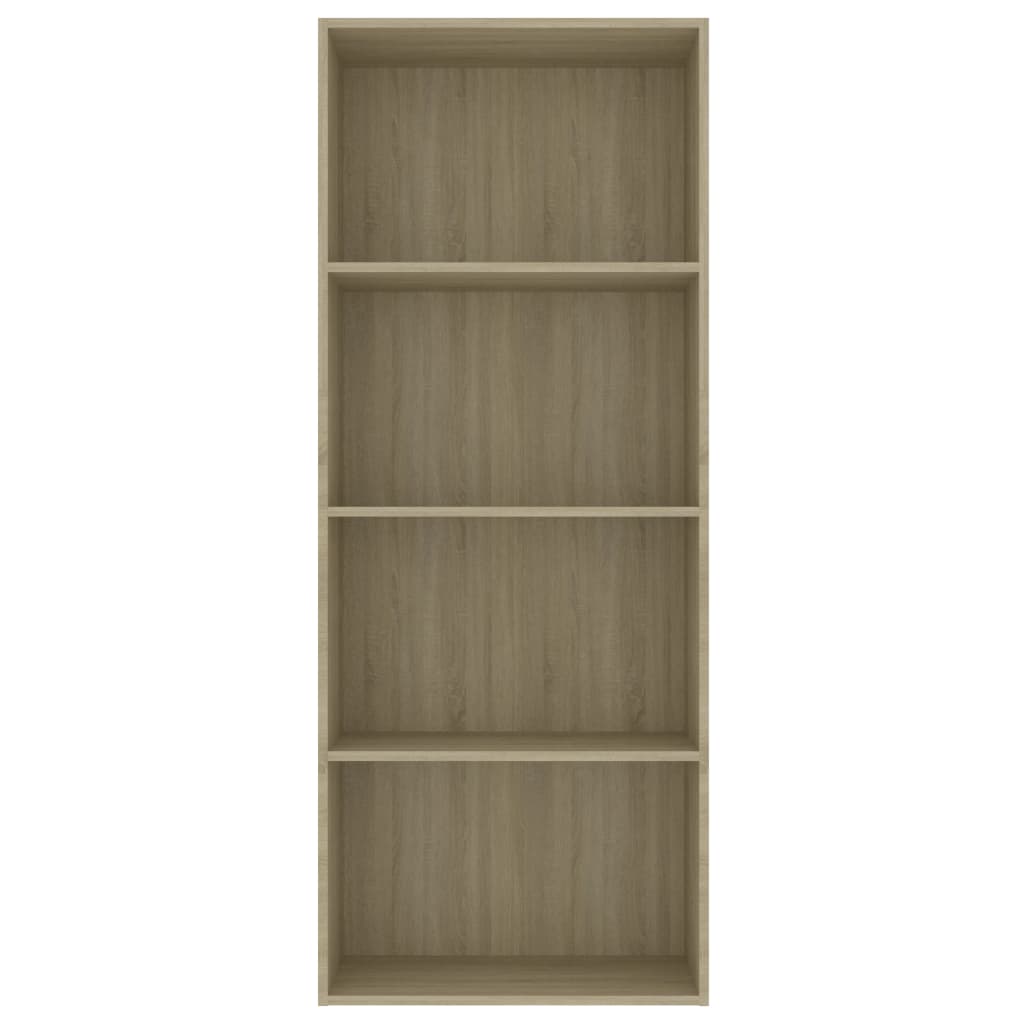 4-Tier Book Cabinet Sonoma Oak Chipboard
