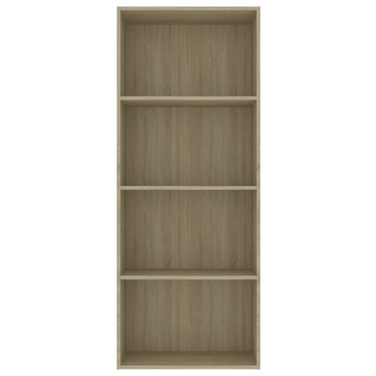 4-Tier Book Cabinet Sonoma Oak Chipboard