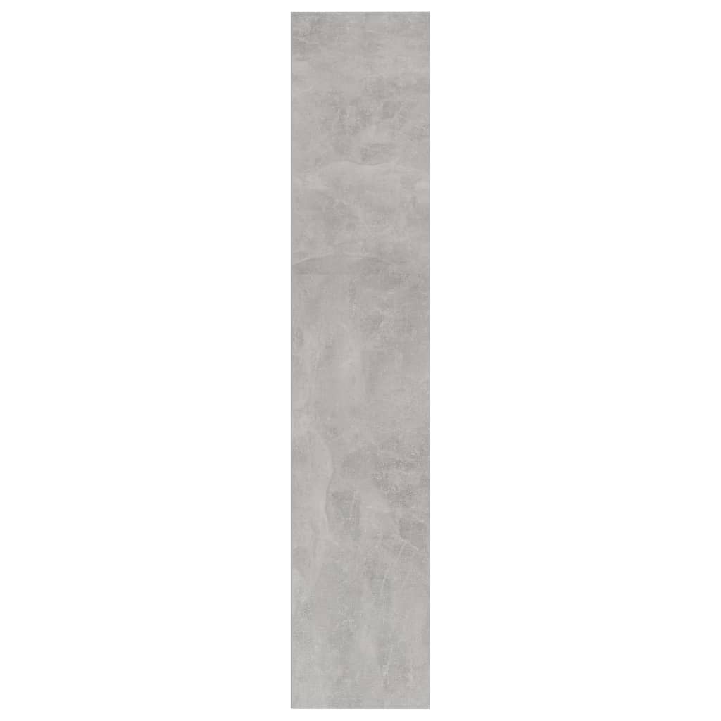 4-Tier Book Cabinet Concrete Grey Chipboard