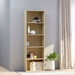 5-Tier Book Cabinet Sonoma Oak - Chipboard