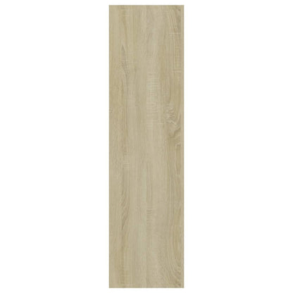 3-Tier Book Cabinet Sonoma Oak 80x30x114 cm Chipboard