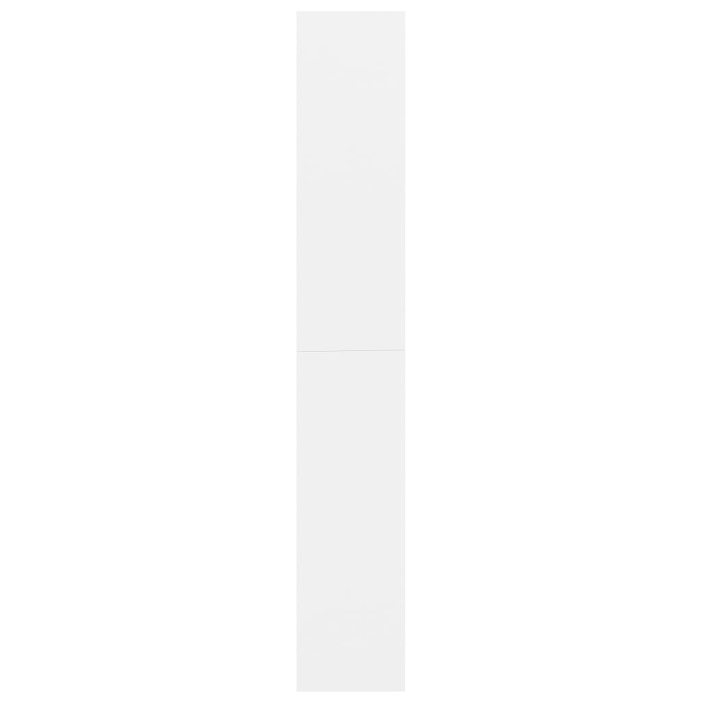5-Tier Book Cabinet White Chipboard - 80×30×189cm