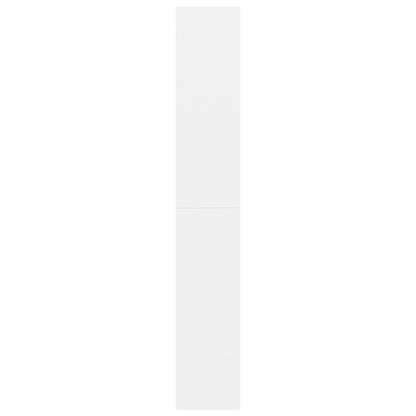 5-Tier Book Cabinet White Chipboard - 80×30×189cm