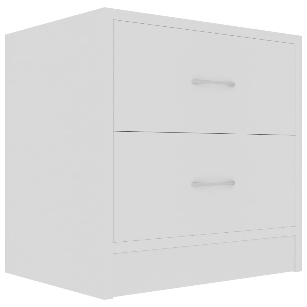 Bedside Cabinet White 40x30x40 cm Chipboard