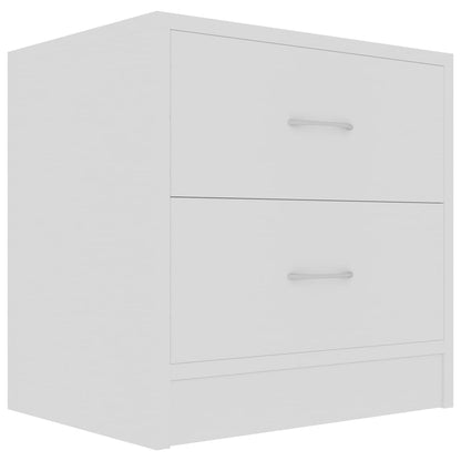 Bedside Cabinet White 40x30x40 cm Chipboard