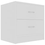 Bedside Cabinet White 40x30x40 cm Chipboard